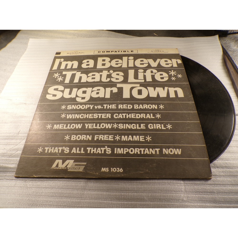 Modern Sound I'm a Believer That's Life Sugar Town Vinyl LP MS 1036 1960s Pop
